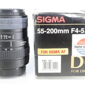Sigma 55-200mm AF F4-5.6 DC Digital Lens for Sigma AF Mount - Boxed