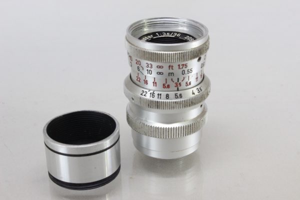 Steinheil Munchen Cassar 36mm lens for Paillard Bolex 8mm Movie Cameras