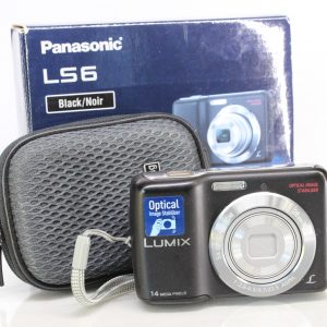 Panasonic DMC-LS6 Camera - Black + Case + 4GB Memory Card (14.1MP, 5x Optical Zoom) 2.7 inch LCD