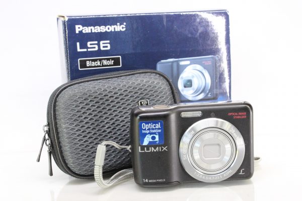 Panasonic DMC-LS6 Camera - Black + Case + 4GB Memory Card (14.1MP, 5x Optical Zoom) 2.7 inch LCD