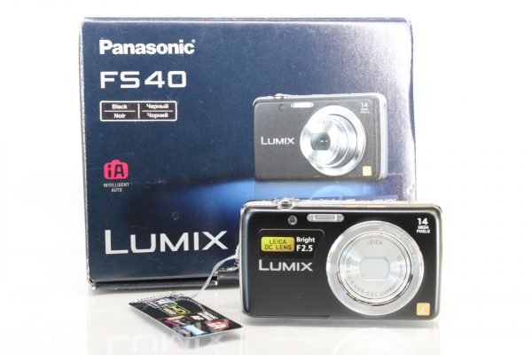 Panasonic Lumix FS40 Digital Camera - Black (14.1MP, 5x Optical Zoom) 2.7-inch LCD