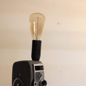 Vintage Agfa Movie Camera Repurposed Upcycled Desk Lamp